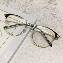 Load image into Gallery viewer, YOOSKE Anti Blue Light Glasses Frames Men Business Computer Blocking Eyeglasses Women Half Frame Optical Spectacles Eyewear