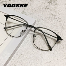 Load image into Gallery viewer, YOOSKE Anti Blue Light Glasses Frames Men Business Computer Blocking Eyeglasses Women Half Frame Optical Spectacles Eyewear