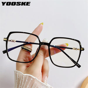 YOOSKE Anti Blue Light Glasses Frames Men Ultralight Optical Computer Eyeglasses Women TR90 Myopia Spectacle Frames