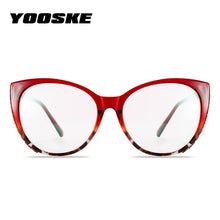 Load image into Gallery viewer, YOOSKE Anti Blue Light Glasses Frames Women Cat Eye Eyeglasses  Diamond-studded Design Bluelight Computer Optical Frame