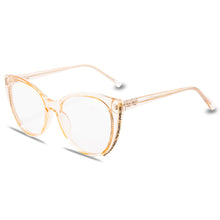 Load image into Gallery viewer, YOOSKE Anti Blue Light Glasses Frames Women Cat Eye Eyeglasses  Diamond-studded Design Bluelight Computer Optical Frame