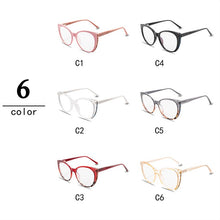 Load image into Gallery viewer, YOOSKE Anti Blue Light Glasses Frames Women Cat Eye Eyeglasses  Diamond-studded Design Bluelight Computer Optical Frame
