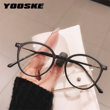 Carica l&#39;immagine nel visualizzatore di Gallery, YOOSKE Anti Blue Light Glasses Frames Women Men Round Glasses Oversized Computer Gaming Eyeglasses Optical Frame Bluelight Lens