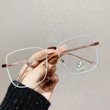Load image into Gallery viewer, YOOSKE Anti Blue Light Glasses With Large Frame Vintage Square Eyeglasses Optical Lenses For Woman Men Metal Spectacle Frames