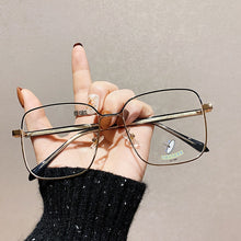 Load image into Gallery viewer, YOOSKE Anti Blue Light Glasses With Large Frame Vintage Square Eyeglasses Optical Lenses For Woman Men Metal Spectacle Frames