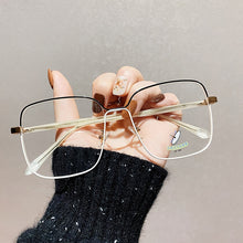Load image into Gallery viewer, YOOSKE Anti Blue Light Glasses With Large Frame Vintage Square Eyeglasses Optical Lenses For Woman Men Metal Spectacle Frames