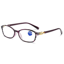 Load image into Gallery viewer, YOOSKE Anti Blue Light Reading Glasses Women Floral Printed Computer Protection Hyperopia Eyeglasses Diopter +1.0 1.5 2.5 3.0