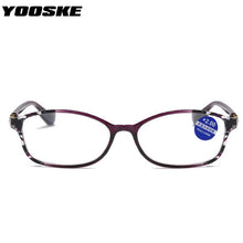 Load image into Gallery viewer, YOOSKE Anti Blue Light Reading Glasses Women Floral Printed Computer Protection Hyperopia Eyeglasses Diopter +1.0 1.5 2.5 3.0