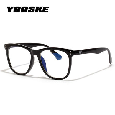YOOSKE Anti Blue Ray Glasses Frame Women Reading Goggle Blue Light Proof Eyeglasses Computer Oversized Frames Optical Eyewear