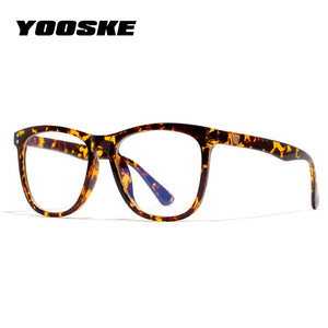 YOOSKE Anti Blue Ray Glasses Frame Women Reading Goggle Blue Light Proof Eyeglasses Computer Oversized Frames Optical Eyewear