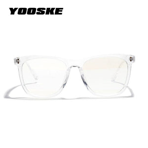 YOOSKE Anti Blue Ray Glasses Frame Women Reading Goggle Blue Light Proof Eyeglasses Computer Oversized Frames Optical Eyewear