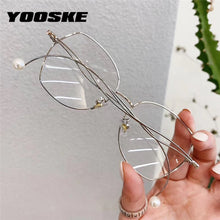 Load image into Gallery viewer, Anti-blue Light Glasses Frame Women Irregular Eyeglasses Unique Pearl Bent-leg Spectacle Frame Fashion Myopia Frames