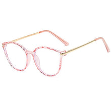 Carica l&#39;immagine nel visualizzatore di Gallery, YOOSKE Anti blue Light Glasses Frames Women Computer Eyewear ins Popular Cat Eye Glasses Eyeglasses Lady Clear Optical Frame