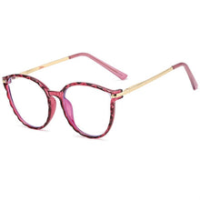 Carica l&#39;immagine nel visualizzatore di Gallery, YOOSKE Anti blue Light Glasses Frames Women Computer Eyewear ins Popular Cat Eye Glasses Eyeglasses Lady Clear Optical Frame