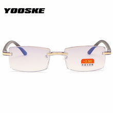 Load image into Gallery viewer, Anti-blue light Finished Myopia Glasses Rimless Eyeglasses Students Short Sighted Eyewear -1.0 -1.5 -2 -2.5 -3 -3.5 -4