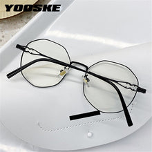 Load image into Gallery viewer, YOOSKE Blue Light Blocking Glasses Men Irregular Metal Eyeglasses Ladies Alloy Spectacle Frames Optical Lenses For Woman