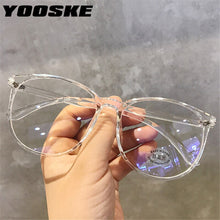 Load image into Gallery viewer, YOOSKE Blue Light Glasses Round Eyeglasses Frame For Woman Blocking Bluelight Glasses Fake Flat Mirror Computer Spectacle Frames