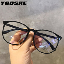 Load image into Gallery viewer, YOOSKE Blue Light Glasses Round Eyeglasses Frame For Woman Blocking Bluelight Glasses Fake Flat Mirror Computer Spectacle Frames