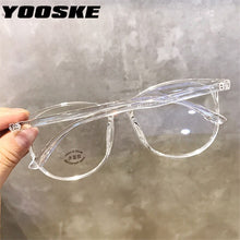 Load image into Gallery viewer, YOOSKE Blue Light Glasses Round Eyeglasses Frame For Woman Blocking Bluelight Glasses Fake Flat Mirror Computer Spectacle Frames