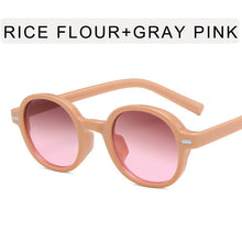 Load image into Gallery viewer, YOOSKE Brand Round Sunglasses Men  Brand Designer Vintage Small Sun Glasses Women Gray Pink Holiday Goggles Shades UV400
