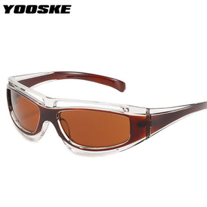 YOOSKE Brand Sports SunglassesMen's Driving Sun Glasses Travel Fishing Classic Reflective Coating Mirror lens Shades UV400