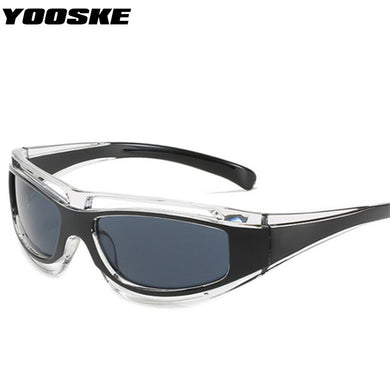 YOOSKE Brand Sports SunglassesMen's Driving Sun Glasses Travel Fishing Classic Reflective Coating Mirror lens Shades UV400