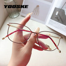 Load image into Gallery viewer, YOOSKE Brand Square Glasses Frames Women Trendy Myopia Frame Rose Gold Optical Eyeglasses Ladies Grade Spectacles