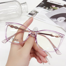 Load image into Gallery viewer, YOOSKE Brand Tr90 Optical Glasses for Women Cat Eye Eyeglasses Frames Alloy Myopia Frame Female Accessories Eyewear