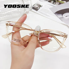 Load image into Gallery viewer, YOOSKE Brand Tr90 Optical Glasses for Women Cat Eye Eyeglasses Frames Alloy Myopia Frame Female Accessories Eyewear