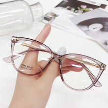 Load image into Gallery viewer, YOOSKE Brand Tr90 Optical Glasses for Women Cat Eye Eyeglasses Frames Alloy Myopia Frame Female Accessories Eyewear