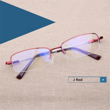 Load image into Gallery viewer, YOOSKE Business Students Myopia Glasses Lightweight Metal Titanium Glasses Half Frame Memory Material Eyeglasses