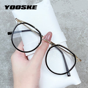 Cat Eye Glasses Frames Anti Blue Light Eyeglasses for Women Retro Optical Spectacles Ladies Fake Eyewear Myopia Frame
