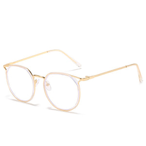 Cat Eye Glasses Frames Anti Blue Light Eyeglasses for Women Retro Optical Spectacles Ladies Fake Eyewear Myopia Frame