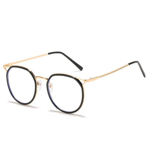 Cat Eye Glasses Frames Anti Blue Light Eyeglasses for Women Retro Optical Spectacles Ladies Fake Eyewear Myopia Frame