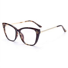 Load image into Gallery viewer, Cat Eye Glasses Frames Women Anti Blue Light Computer Eyeglasses Womens Clear Optical Spectacles Unique Frame Design