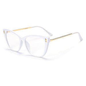 Cat Eye Glasses Frames Women Anti Blue Light Computer Eyeglasses Womens Clear Optical Spectacles Unique Frame Design