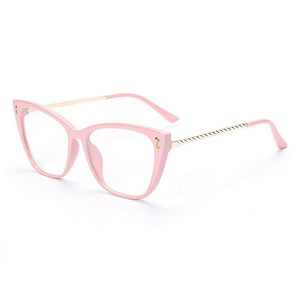 Cat Eye Glasses Frames Women Anti Blue Light Computer Eyeglasses Womens Clear Optical Spectacles Unique Frame Design