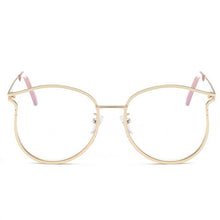 Load image into Gallery viewer, Cat Eye Glasses Frames Women Fake Eyeglasses for Ladies Transparent Eyewear Myopia Frame