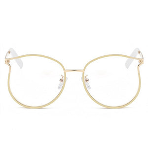 Cat Eye Glasses Frames Women Fake Eyeglasses for Ladies Transparent Eyewear Myopia Frame