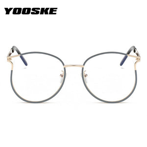 Cat Eye Glasses Frames Women Fake Eyeglasses for Ladies Transparent Eyewear Myopia Frame