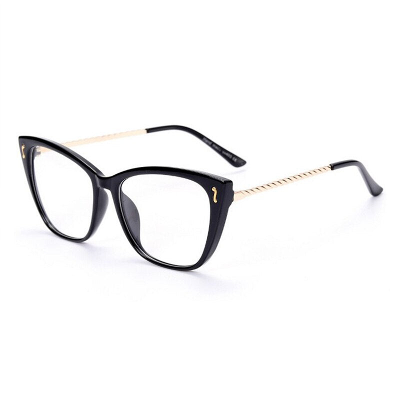 YOOSKE Cat Eye Glasses Frames Women Optical Eyeglasses Womens Clear Spectacles Unique Frame Design