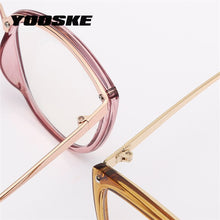 Load image into Gallery viewer, YOOSKE Cat Eye Glasses Frames Women Vintage Anti Blue Light Eyeglasses Ladies Computer Eyewear Clear Pink Optical Myopia Frame