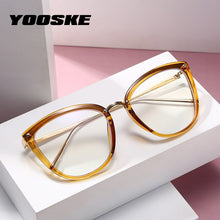 Load image into Gallery viewer, YOOSKE Cat Eye Glasses Frames Women Vintage Anti Blue Light Eyeglasses Ladies Computer Eyewear Clear Pink Optical Myopia Frame