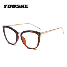 Load image into Gallery viewer, YOOSKE Cat Eye Glasses Frames Women Vintage Anti Blue Light Eyeglasses Ladies Computer Eyewear Clear Pink Optical Myopia Frame