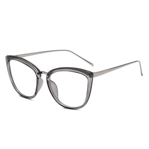 YOOSKE Cat Eye Glasses Frames Women Vintage Anti Blue Light Eyeglasses Ladies Computer Eyewear Clear Pink Optical Myopia Frame