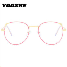 Load image into Gallery viewer, YOOSKE Cat Eye Metal Finished Myopia Glasses for Women Clear Spectacles Nearsighted Shortsighted with Diopter -0.5 1.0 to 4.0