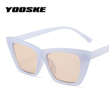 Load image into Gallery viewer, YOOSKE Cat Eye Sunglasses Women Jelly Blue Pink Sun Glasses Ladies  Designer Sexy Cateyes Eyewear UV400
