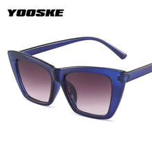 Load image into Gallery viewer, YOOSKE Cat Eye Sunglasses Women Jelly Blue Pink Sun Glasses Ladies  Designer Sexy Cateyes Eyewear UV400