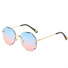 Load image into Gallery viewer, YOOSKE Cat Eye Sunglasses Women Trendy Rimless Sun Glasses Ladies Gradient Shades Framless Eyewear UV400