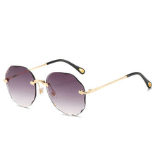 Load image into Gallery viewer, YOOSKE Cat Eye Sunglasses Women Trendy Rimless Sun Glasses Ladies Gradient Shades Framless Eyewear UV400